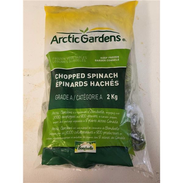 Frozen Artic Gardens Chopped Spinach 2Kg