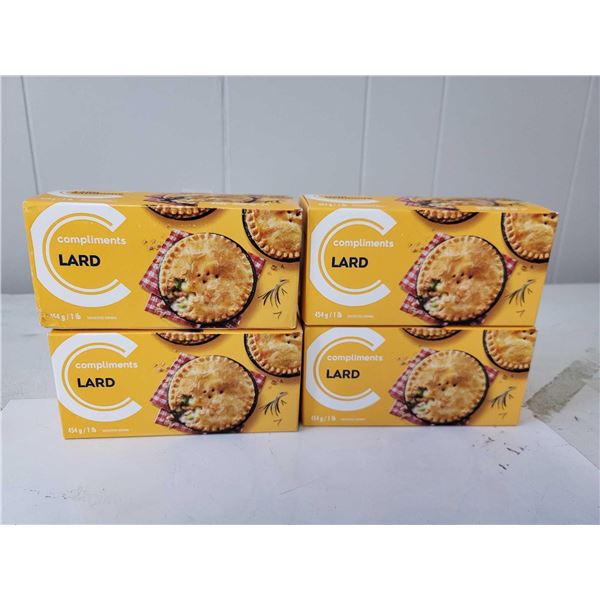 Frozen Compliments Lard 4 x 1lb