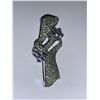 Image 2 : Natural Emerald Ladies 5.05 Carat Broach Pin with Appraisal Certificate Value $675.00