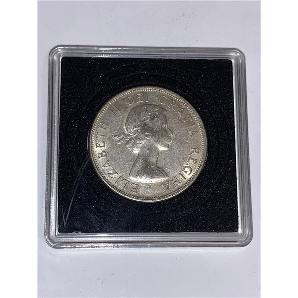 CANADA 1957 Vintage Cased Silver half dollar