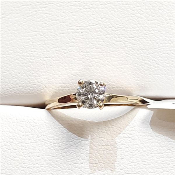 10K Yellow Gold Moissanite(0.44ct) Ring (~Size 0) (~length 0 inches) (~weight 1.8g), Appraised Retai