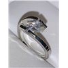Image 2 : Ladies Floating Set Princess Cut .75 Carat Solitaire Engagement Ring