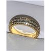 Image 1 : Ladies 14K GP Multi Stone Bezel Set Engagement Band