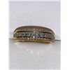 Image 2 : Ladies 14K GP Multi Stone Bezel Set Engagement Band