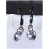 Image 2 : Set of Ladies Brilliant Cut Solitaire Dangle Earrings