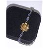 Image 2 : Natural citrine & Tanzanite 12,75 Carat Multi Stone Tennis Bracelet .925 Silver with Appraisal Certi