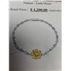 Image 3 : Natural citrine & Tanzanite 12,75 Carat Multi Stone Tennis Bracelet .925 Silver with Appraisal Certi