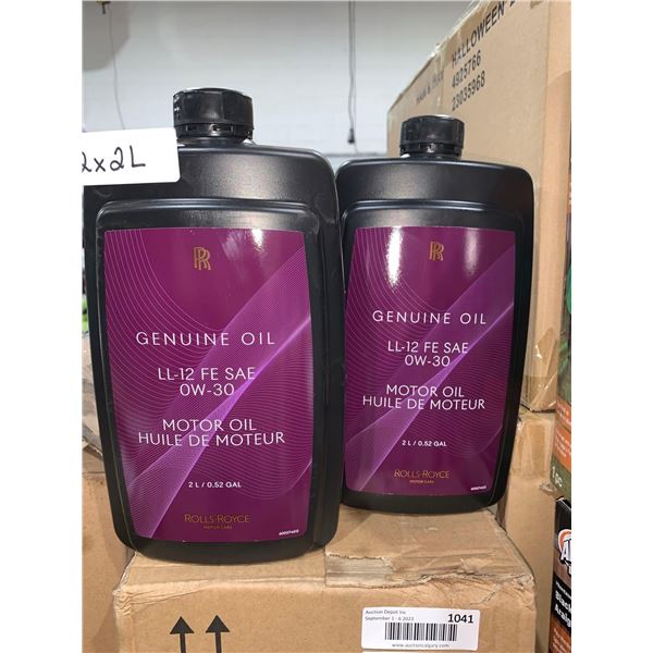 Rolls-Royce Genuine Oil LL-12 FE SAE OW 30 Lot of 2 x2L