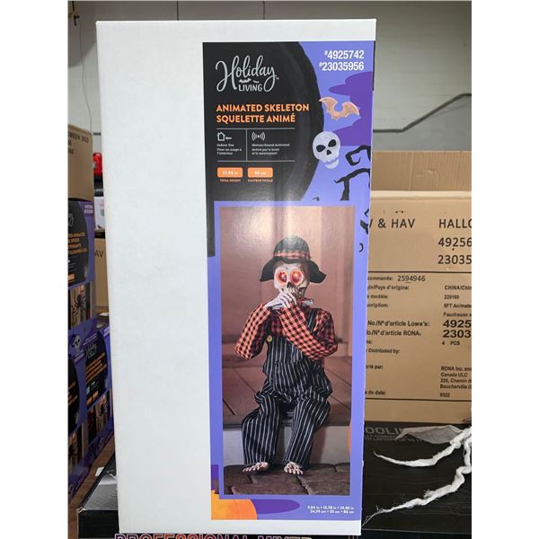 Holiday Living Animated Skeleton 9.84"x13.78"x33.86"