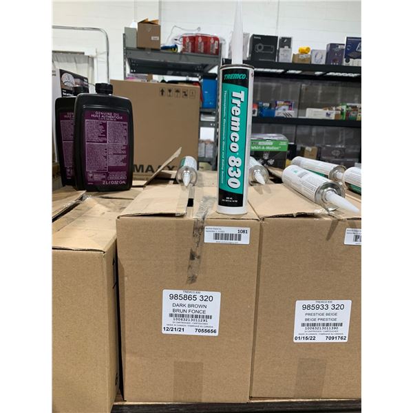 Tremco 830 Thermoplastic, Elastomeric Glass & Siding Sealant 20x300ml Dark Brown