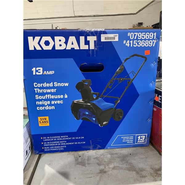 Kobalt 13 AMp Corder Snow Thrower