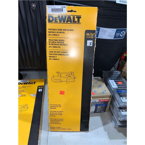DeWalt Portable Band Saw Blades - Box of 3