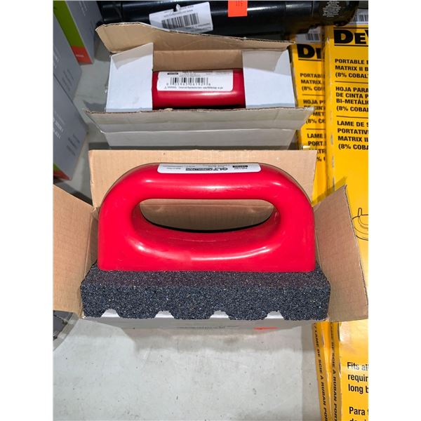 Lot of 2 QLT Marshalltown Rub brick 2- 6x3x1" with Handles