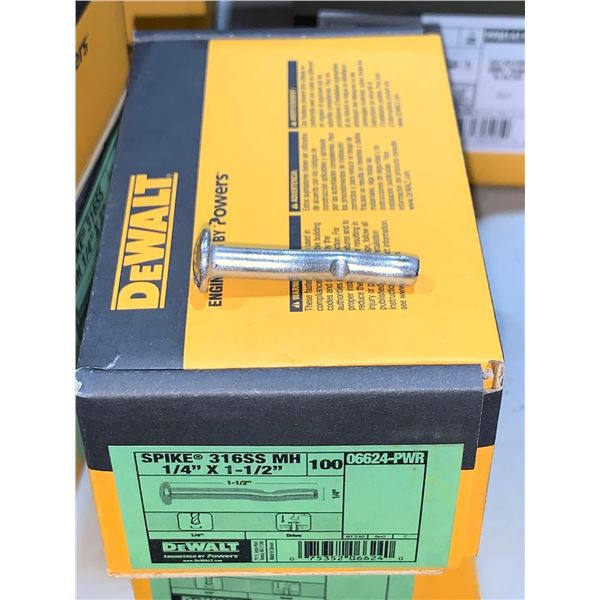 DeWalt Spike 316SS 1/4x1/2" 100 Pc