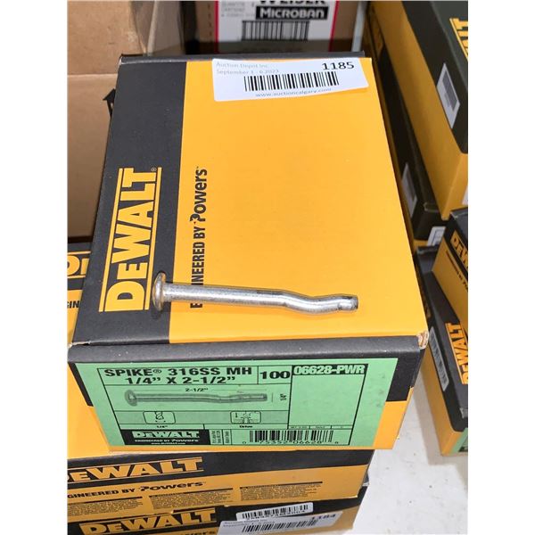 DeWalt Spike 316SS 1/4x1/2" 100 Pc
