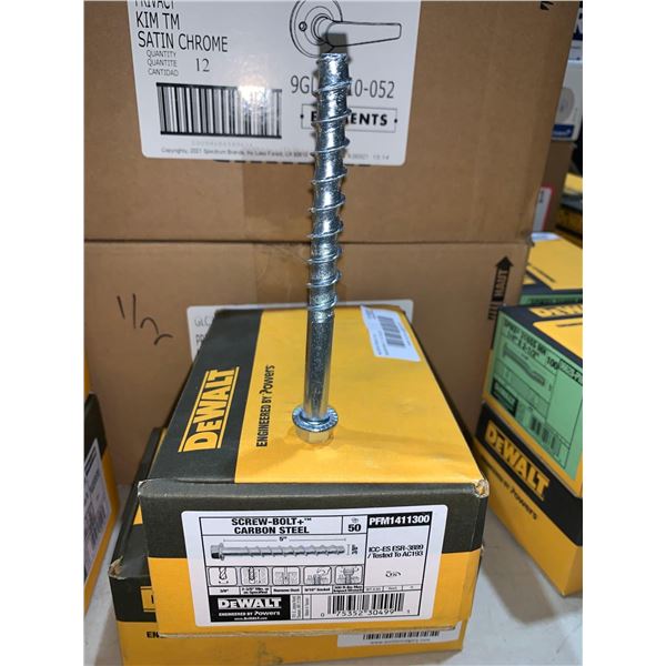 Dewalt Carbon Steel  Screw-Bolt+ 5" - 50 Pc