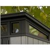 Image 6 : Keter Artisan Resin Garden Shed - 7-ft x 7-ft - Grey and Black