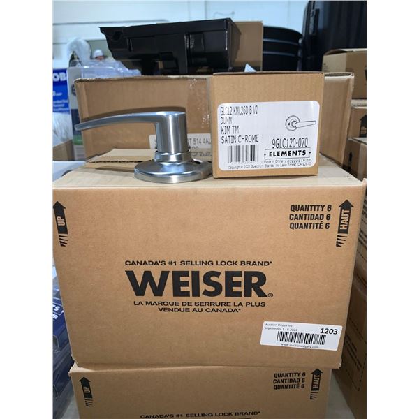 Elements Satin Chrome Dummy Replacement Door Handle - Lot of 6