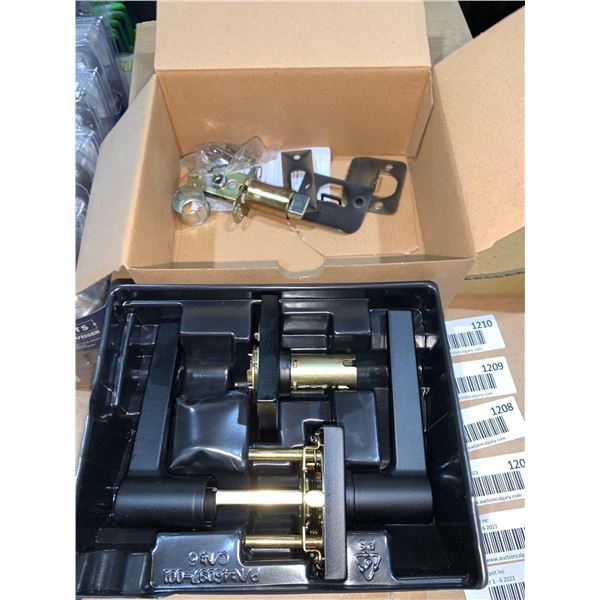 Safe Lock Kwikset "Daylon" Iron Black  Passage Lever