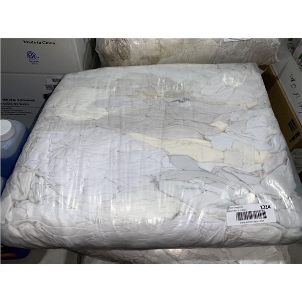 Large Bag of White Shop Rags