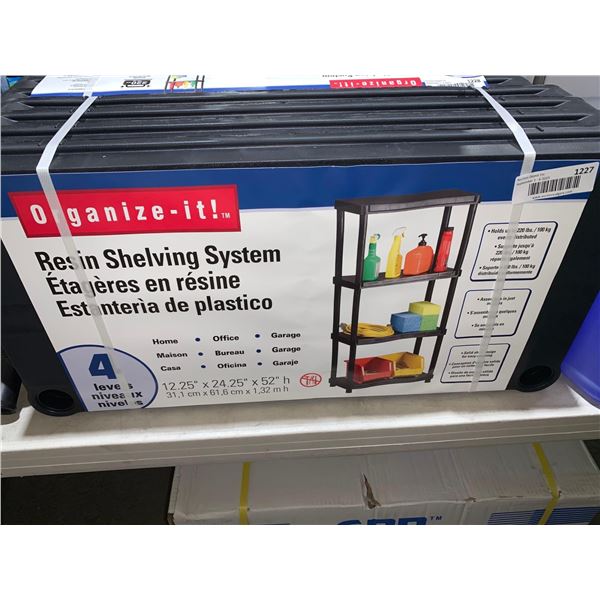 Organize it Resin Shelving Unit 12.25x24.25x52"