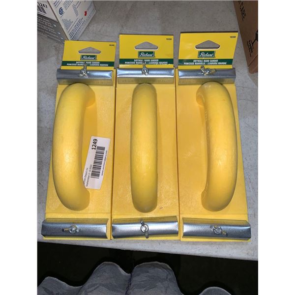 Lot of 3 Richard Drywall Hand Sanders