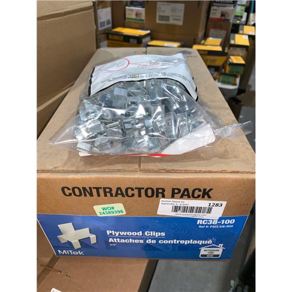 Contractor Pack Plywood Clips  3/8"