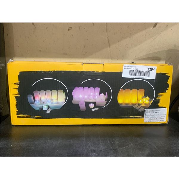 Rechargeable LED Tealight Candle Set