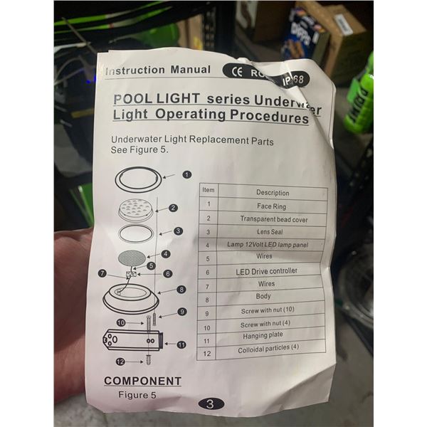 Under Water LED Pool Light