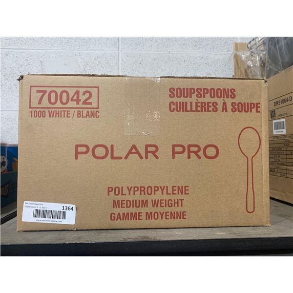 Case of Polar Pro Medium Weight Teaspoons 1000 White
