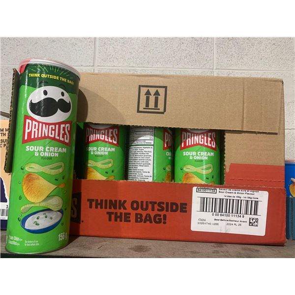 Pringles sour cream and onion 14 x 156g