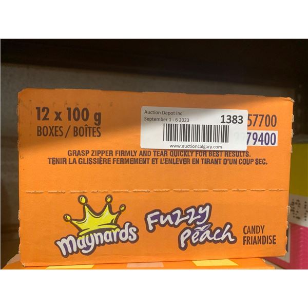 Maynards Fuzzy Peach Candy (12 x 100g)