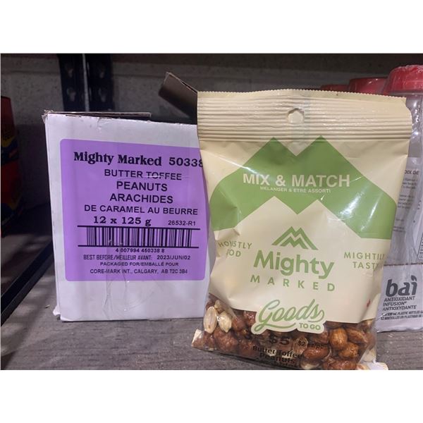 Mighty Marked Butter Toffee Peanuts 12 x 125g