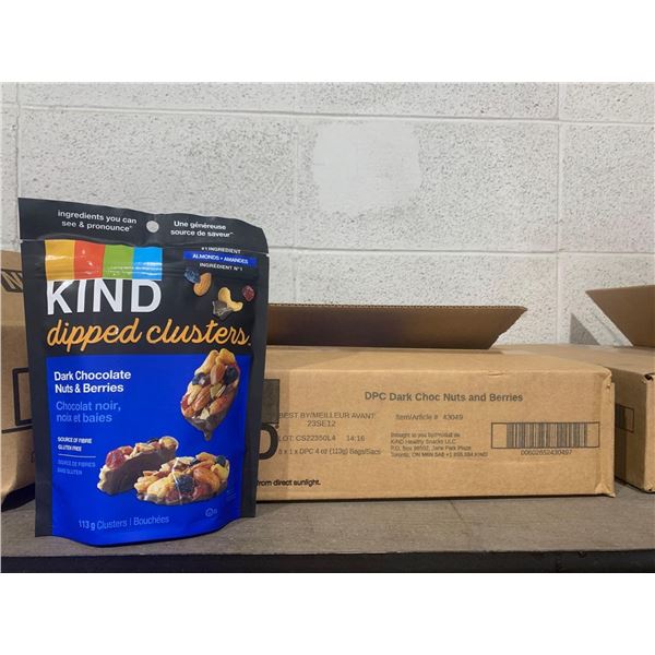 Kind Dark Chocolate, Nut & Berries Dipped Clusters- 8x113g