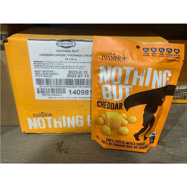 Nothing But Cheddar Cheese Snacks 12x80g