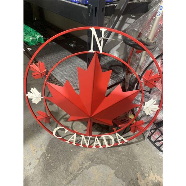 28" Canada Metal Yard Sign