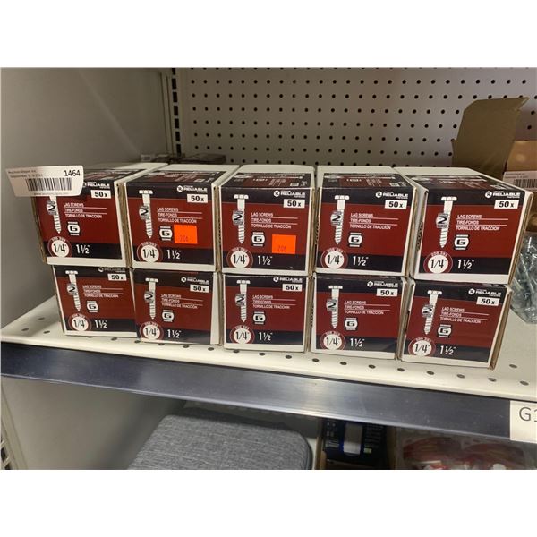 10x50 Count 1/4" Lag Screws