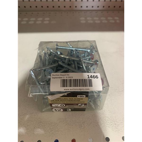 Reliable - 100 count #12 Self Drilling Tek Screws