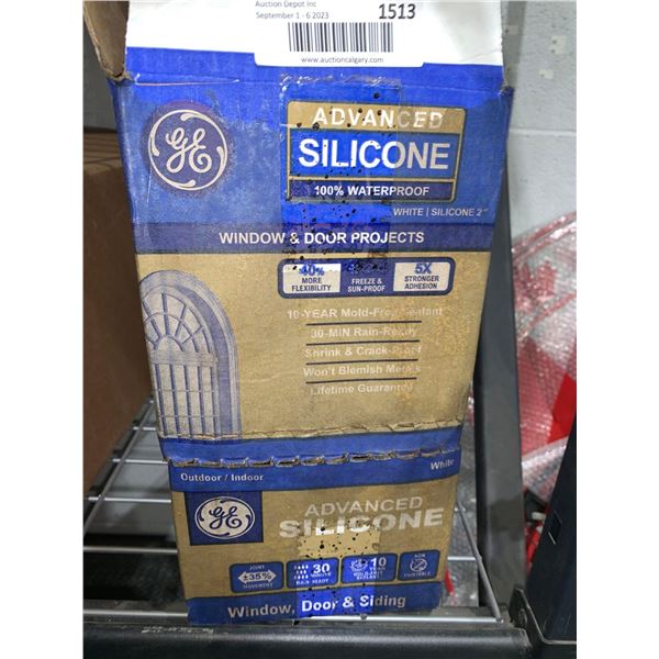 GE Waterproof Advanced  Window & Door Silicone - White 12x298ml