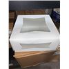 Image 3 : White Window Pastry Boxes 9x9x4" - 4x 150 Count