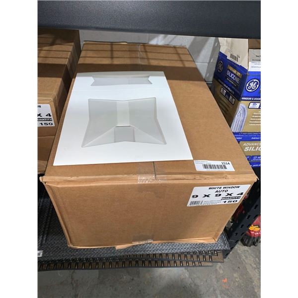 White Window Pastry Boxes 9x9x4" - 4x 150 Count
