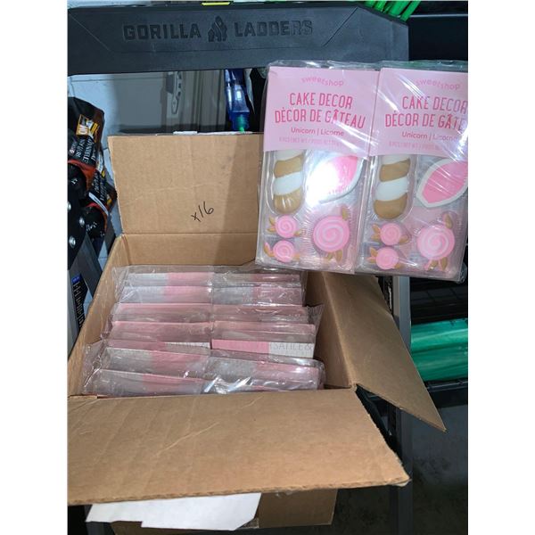 Sweetshop Cake Decor Kit Unicorn Box of 16