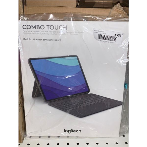 Logitech Combo Touch iPad Pro 12.9 inch 5th generation Case Detachable Keyboard Case w/ Trackpad & S