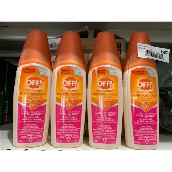 Johnson's Off Family Care Insect Spray 4x175ml