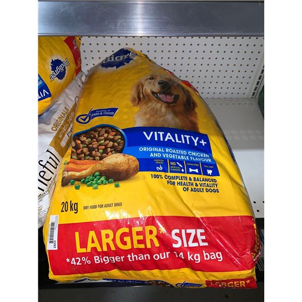 Pedigree Vitality+ Dog Kibble 20Kg