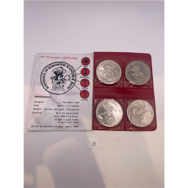 Official Souvenir Klondike Dollars Mint Set