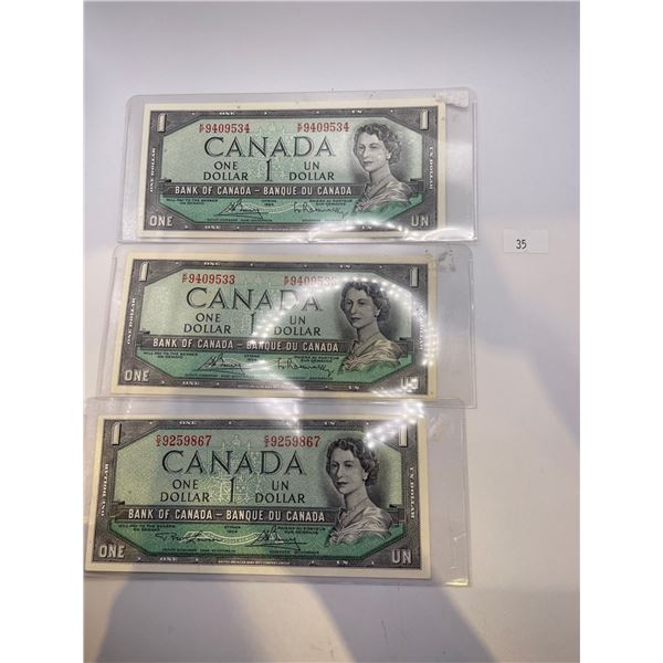 1954- Modified 1 Dollar Banknotes