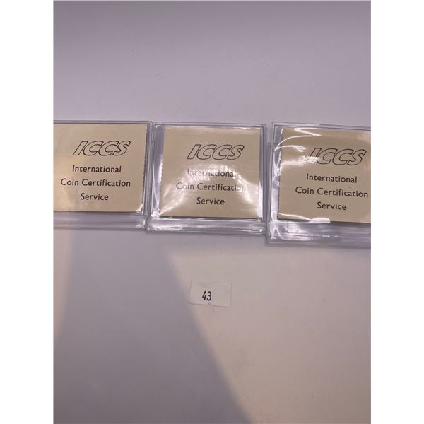 1957, 1960, 1966 50c (ICCS)