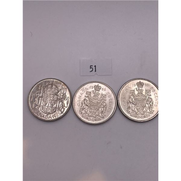 1953?1966 50c Coin's