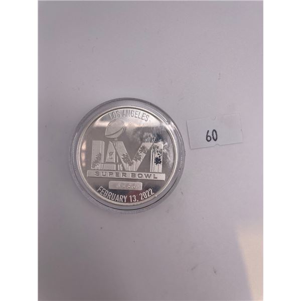 Los Angeles Super Bowl Fine Silver coin